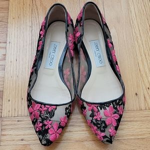 Jimmy Choo Romy Embroidered Floral